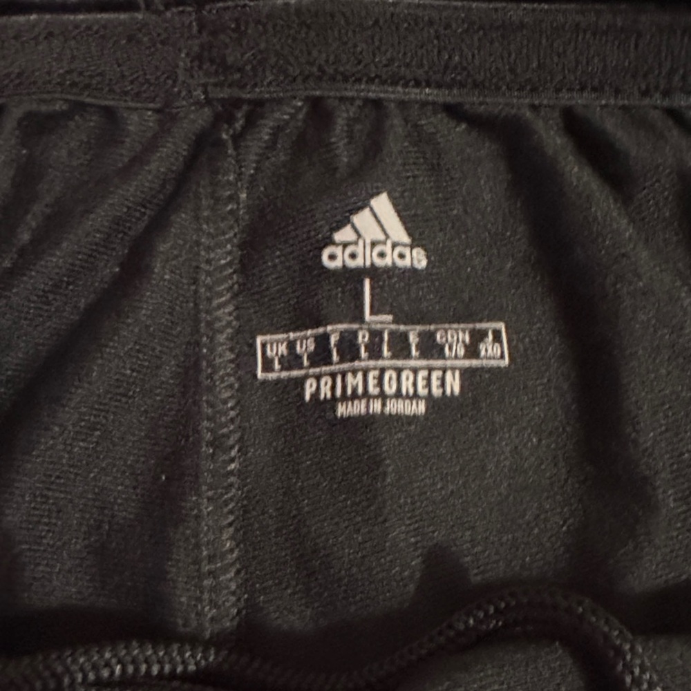 Adidas Black Joggers with White Stripes - Picture 2 of 6